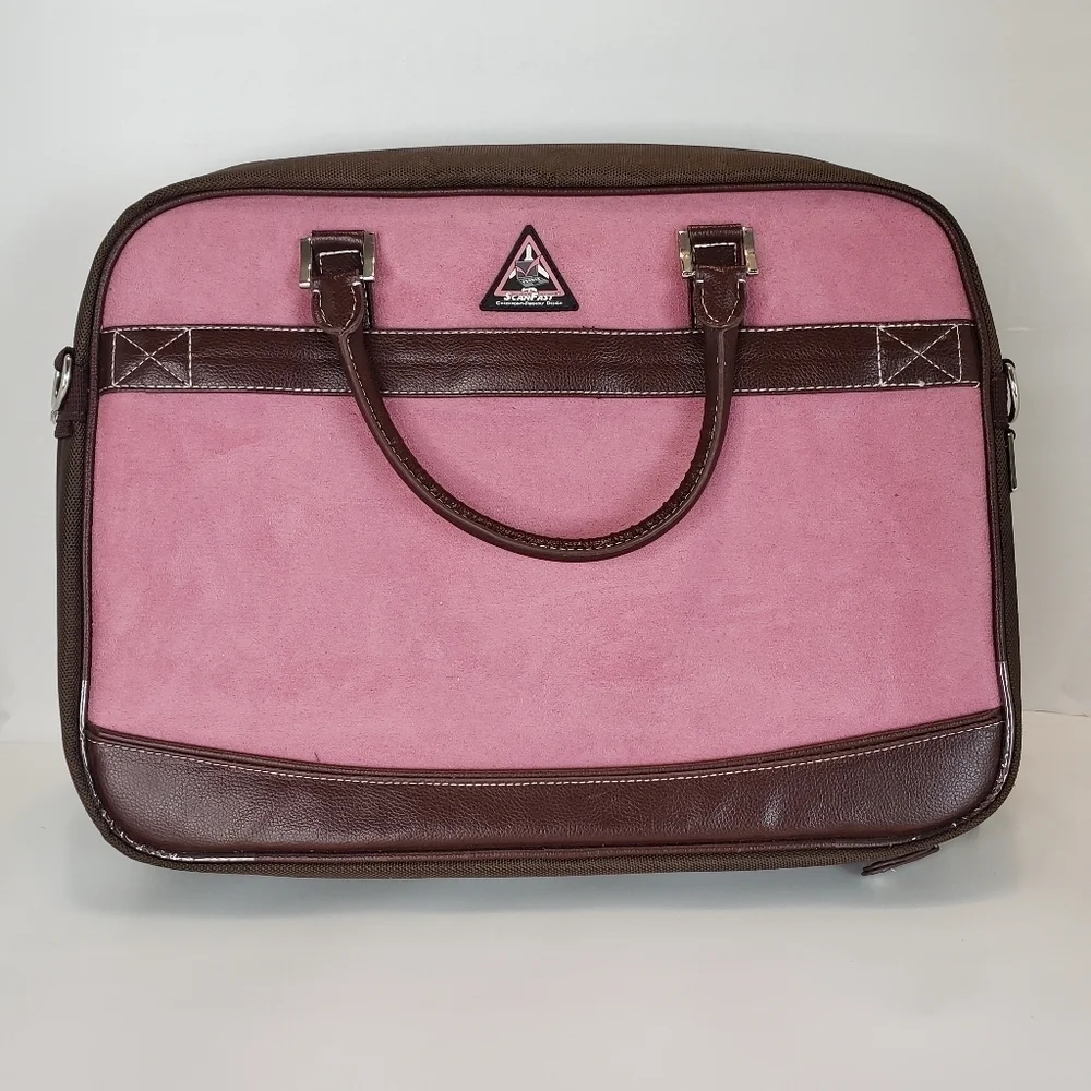 Scanfast pink airline checkpoint computer carry-on bag